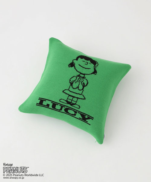 journal standard Furniture （ジャーナルスタンダードファニチャー）の「【PEANUTS×SPORTS WEAR by JSF】別注 KNIT CUSHION クッションカバー（クッション/クッションカバー・レディース・ブルー/グリーン/オレンジ/イエロー・FREE）」の5枚目の写真