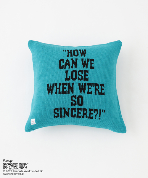 journal standard Furniture （ジャーナルスタンダードファニチャー）の「【PEANUTS×SPORTS WEAR by JSF】別注 KNIT CUSHION クッションカバー（クッション/クッションカバー・レディース・ブルー/グリーン/オレンジ/イエロー・FREE）」の10枚目の写真