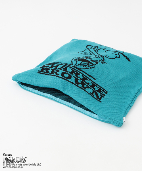 journal standard Furniture （ジャーナルスタンダードファニチャー）の「【PEANUTS×SPORTS WEAR by JSF】別注 KNIT CUSHION クッションカバー（クッション/クッションカバー・レディース・ブルー/グリーン/オレンジ/イエロー・FREE）」の19枚目の写真