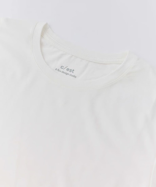 c/est（シーエ）の「c/est/ CECILY ロンT 秋服 冬服（Tシャツ/カットソー・レディース・ブラック/ホワイト・FREE）」の4枚目の写真
