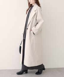 natural couture | ニットモッサ袖タックチェスターコート(チェスターコート)