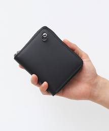 誕生石付き 牛革 レザー ラウンドファスナーミディアム ウォレット ブランド オリジナル 二つ折り 財布