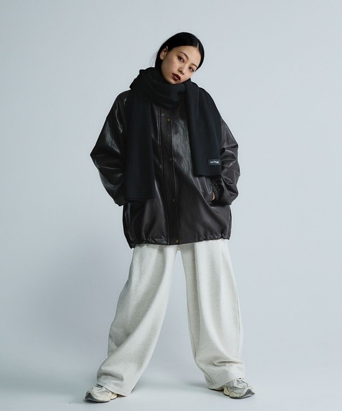 JEANASIS（ジーナシス）の「【Les Fleurs】Les Fleurs Muffler/607810（マフラー・レディース・ブラック/グレー・FREE）」の14枚目の写真