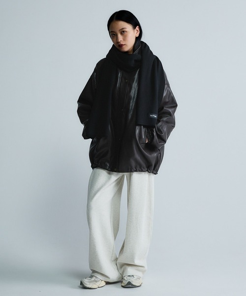 JEANASIS（ジーナシス）の「【Les Fleurs】Les Fleurs Muffler/607810（マフラー・レディース・ブラック/グレー・FREE）」の15枚目の写真