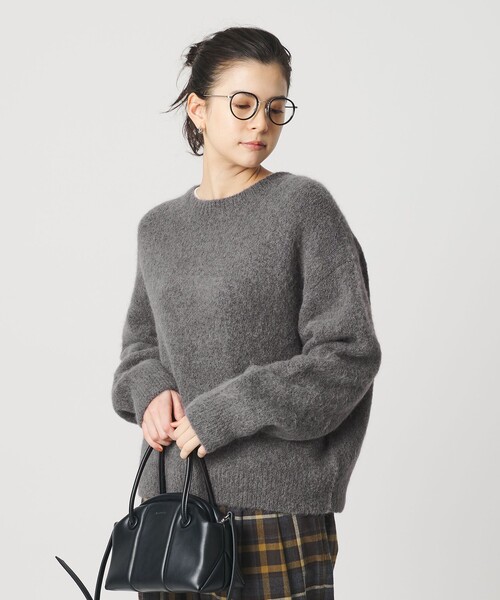 セール】アルパカブレンド シャギー ニットプルオーバー（ニット