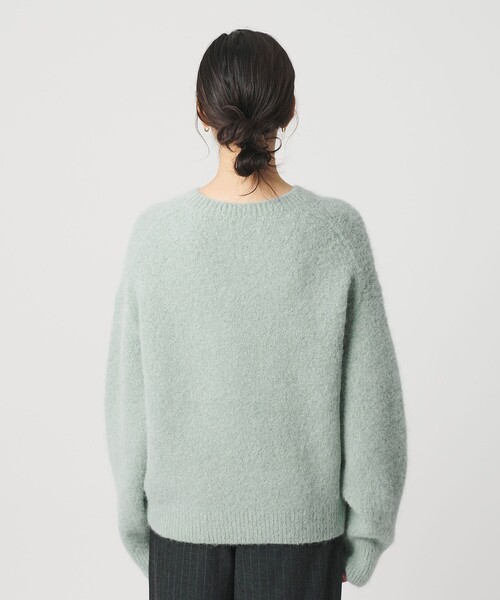 BEAUTY&YOUTH UNITED ARROWS（ビューティーアンドユースユナイテッドアローズ）の「アルパカブレンド シャギー ニットプルオーバー（ニット/セーター・レディース・シャーベット/ダークグレー/ライム・FREE）」の18枚目の写真