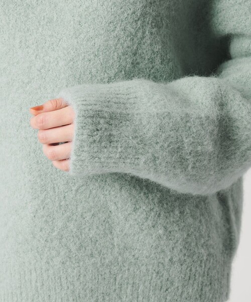 BEAUTY&YOUTH UNITED ARROWS（ビューティーアンドユースユナイテッドアローズ）の「アルパカブレンド シャギー ニットプルオーバー（ニット/セーター・レディース・シャーベット/ダークグレー/ライム・FREE）」の20枚目の写真
