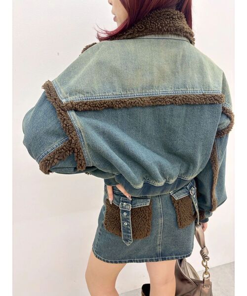 EVRIS デニムボアブルゾン GYDA EMODA EGOIST EVRIS デニムボアブルゾン GYDA EMODA EGOIST EVRIS デニムボア