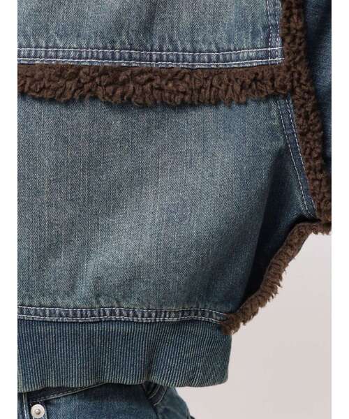 セール】デニムボアブルゾン【セットアップ着用可能】（ブルゾン