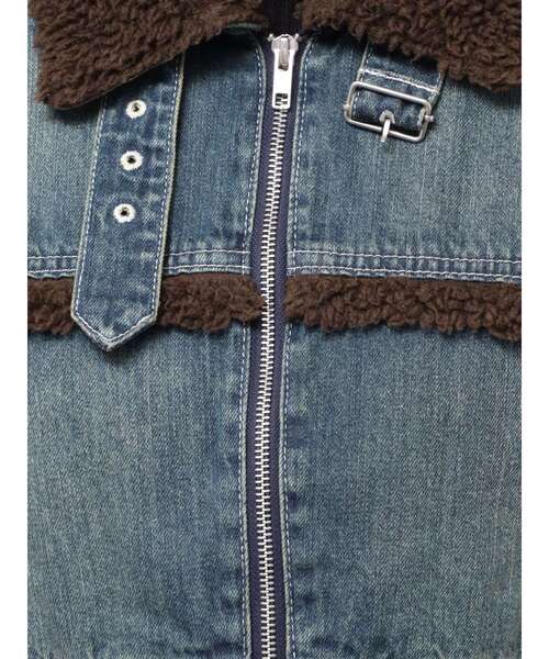 セール】デニムボアブルゾン【セットアップ着用可能】（ブルゾン