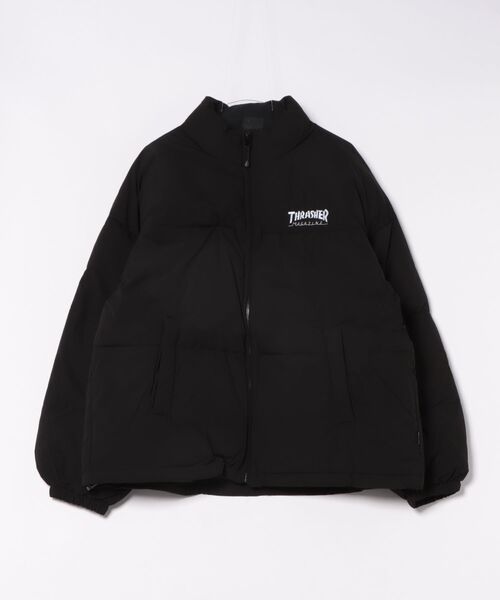 THRASHER(スラッシャー)の「【THRASHER/スラッシャー】 スタンドネックパファージャケット マグロゴ(ブルゾン・メンズ・ブラック/ホワイト・LARGE/X-LARGE/MEDIUM)」の2枚目の写真