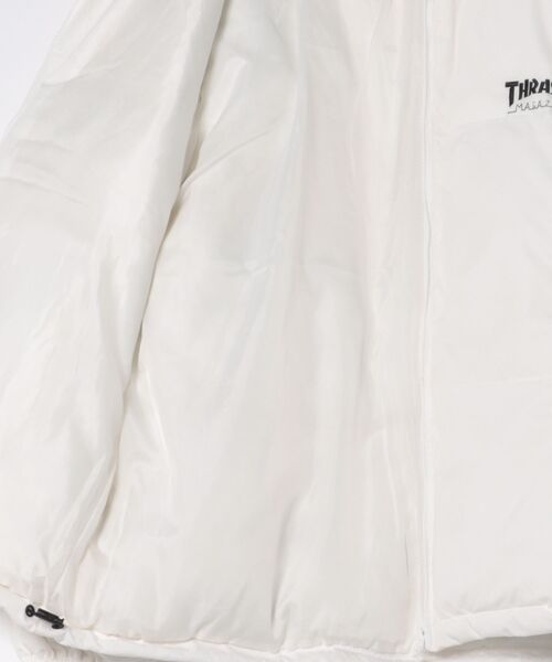 THRASHER(スラッシャー)の「【THRASHER/スラッシャー】 スタンドネックパファージャケット マグロゴ(ブルゾン・メンズ・ブラック/ホワイト・LARGE/X-LARGE/MEDIUM)」の4枚目の写真