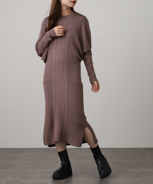 激レア　初期　20471120 トライヴェンテイ　変形ニットワンピース セール】変形デザインニットワンピース（ワンピース）｜FUNALIVE