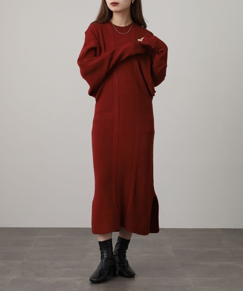 セール】変形デザインニットワンピース（ワンピース）｜FUNALIVE