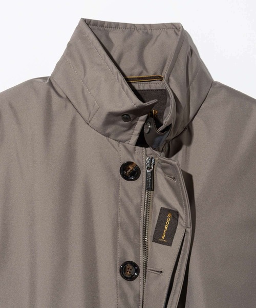 新品タグ付き✨　ムーレー ステンカラーコート　グレージュ　フード　48 新品タグ付き✨ ムーレー ステンカラーコート グレージュ フード 48