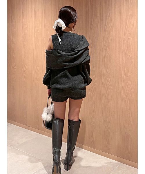 SNIDEL（スナイデル）の「畦ニットショートパンツ（その他パンツ・レディース・アイボリー/グレー/レッド・F）」の14枚目の写真