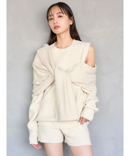 SNIDEL（スナイデル）の「畦ニットショートパンツ（その他パンツ・レディース・アイボリー/グレー/レッド・F）」の20枚目の写真