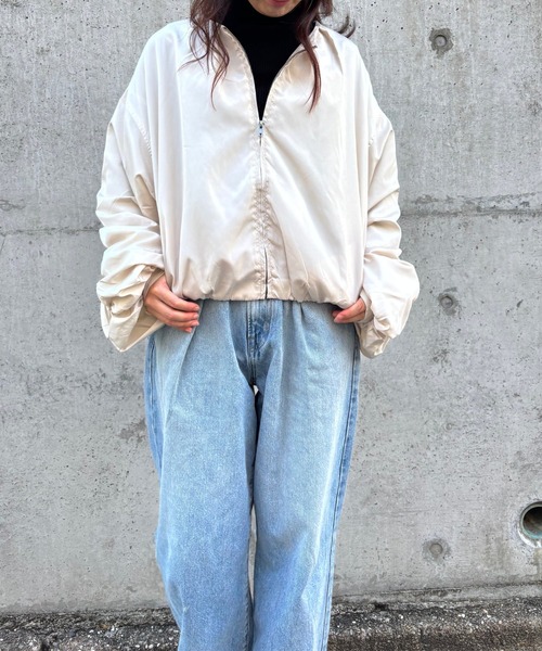 merrylatte（メリーラテ）の「ボリューム ギャザー スリーブ ブルゾン【Muller Rossi】（ブルゾン・レディース・アイボリー・FREE）」の14枚目の写真