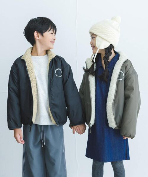 URBAN RESEARCH DOORS(アーバンリサーチドアーズ)の「リバーシブルボアジャケット(KIDS)(その他アウター・キッズ・ブラック系その他/グリーン系その他・135/120/105)」の11枚目の写真