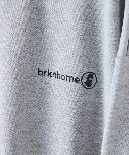 brknhome（ブロークンホーム）の「【BRKNHOME/ブロークンホーム】スプレープリント スウェットトレーナー（スウェット・メンズ・ブラック/杢グレー・MEDIUM/LARGE）」の3枚目の写真