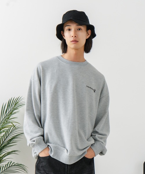 brknhome（ブロークンホーム）の「【BRKNHOME/ブロークンホーム】スプレープリント スウェットトレーナー（スウェット・メンズ・ブラック/杢グレー・MEDIUM/LARGE）」の14枚目の写真