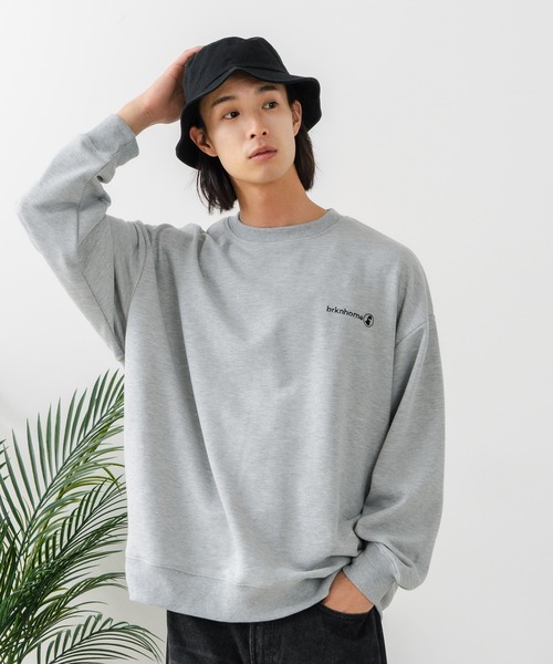 brknhome（ブロークンホーム）の「【BRKNHOME/ブロークンホーム】スプレープリント スウェットトレーナー（スウェット・メンズ・ブラック/杢グレー・MEDIUM/LARGE）」の15枚目の写真