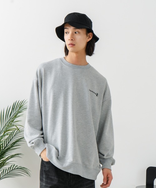 brknhome（ブロークンホーム）の「【BRKNHOME/ブロークンホーム】スプレープリント スウェットトレーナー（スウェット・メンズ・ブラック/杢グレー・MEDIUM/LARGE）」の17枚目の写真