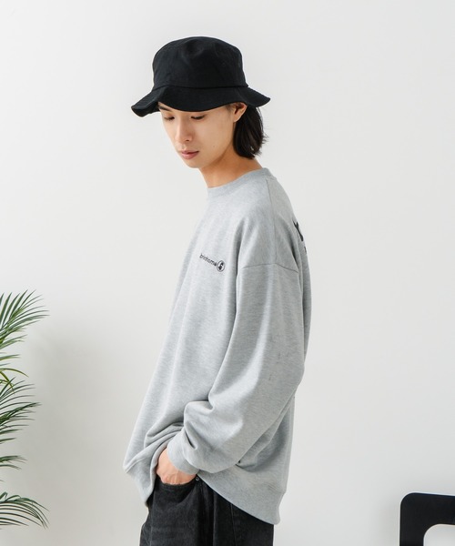 brknhome（ブロークンホーム）の「【BRKNHOME/ブロークンホーム】スプレープリント スウェットトレーナー（スウェット・メンズ・ブラック/杢グレー・MEDIUM/LARGE）」の18枚目の写真