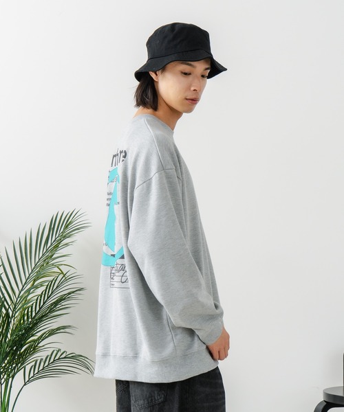 brknhome（ブロークンホーム）の「【BRKNHOME/ブロークンホーム】スプレープリント スウェットトレーナー（スウェット・メンズ・ブラック/杢グレー・MEDIUM/LARGE）」の20枚目の写真