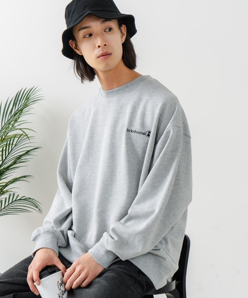 brknhome（ブロークンホーム）の「【BRKNHOME/ブロークンホーム】スプレープリント スウェットトレーナー（スウェット・メンズ・ブラック/杢グレー・MEDIUM/LARGE）」の21枚目の写真