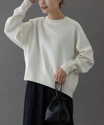 FORK&SPOON | FORK&SPOON　ダブルフェイスクルーネックニット(ニット/セーター)