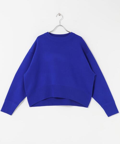 FORK&SPOON（フォークアンドスプーン）の「FORK&SPOON　ダブルフェイスクルーネックニット（ニット/セーター・レディース・グレー系その他/オフホワイト/ブルー・1）」の17枚目の写真