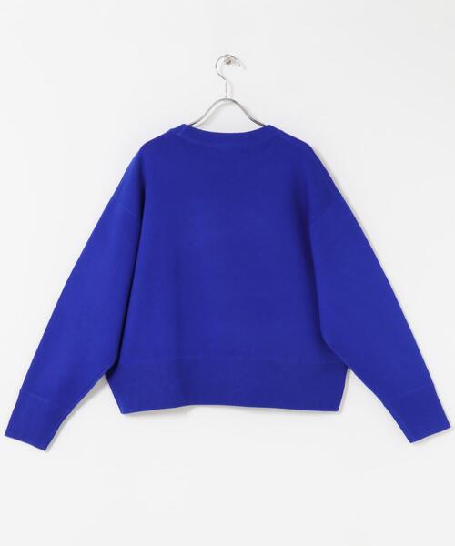 FORK&SPOON（フォークアンドスプーン）の「FORK&SPOON　ダブルフェイスクルーネックニット（ニット/セーター・レディース・グレー系その他/オフホワイト/ブルー・1）」の19枚目の写真