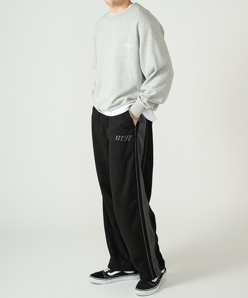 STARTER(スターター)の「【STARTER】フェイクスエード配色切り替えワイドトラックパンツ ST-ST264(その他パンツ・メンズ・オフホワイト/ブラック/ブラウン・M/L)」の14枚目の写真