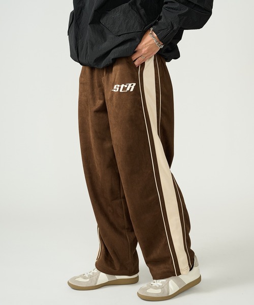 STARTER(スターター)の「【STARTER】フェイクスエード配色切り替えワイドトラックパンツ ST-ST264(その他パンツ・メンズ・オフホワイト/ブラック/ブラウン・M/L)」の17枚目の写真
