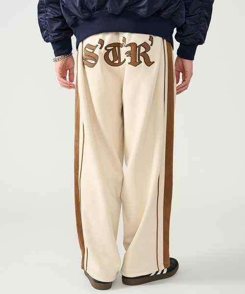 STARTER(スターター)の「【STARTER】フェイクスエード配色切り替えワイドトラックパンツ ST-ST264(その他パンツ・メンズ・オフホワイト/ブラック/ブラウン・M/L)」の7枚目の写真