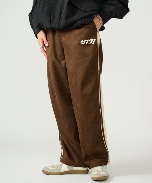 STARTER(スターター)の「【STARTER】フェイクスエード配色切り替えワイドトラックパンツ ST-ST264(その他パンツ・メンズ・オフホワイト/ブラック/ブラウン・M/L)」の16枚目の写真