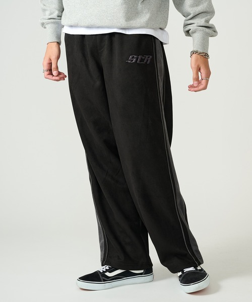 STARTER(スターター)の「【STARTER】フェイクスエード配色切り替えワイドトラックパンツ ST-ST264(その他パンツ・メンズ・オフホワイト/ブラック/ブラウン・M/L)」の10枚目の写真