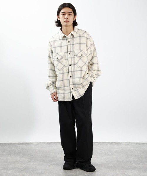 BAYFLOW（ベイフロー）の「ヴィンテージライクボアシャツ（シャツ/ブラウス・メンズ・ブラック/ホワイト/レッド/ブルー・MEDIUM/LARGE）」の22枚目の写真