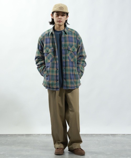 BAYFLOW（ベイフロー）の「ヴィンテージライクボアシャツ（シャツ/ブラウス・メンズ・ブラック/ホワイト/レッド/ブルー・MEDIUM/LARGE）」の12枚目の写真