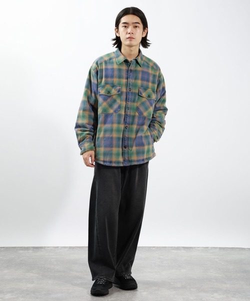 BAYFLOW（ベイフロー）の「ヴィンテージライクボアシャツ（シャツ/ブラウス・メンズ・ブラック/ホワイト/レッド/ブルー・MEDIUM/LARGE）」の13枚目の写真