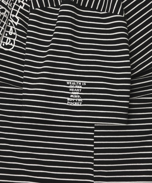 BILLIONAIRE BOYS CLUB（ビリオネア・ボーイズ・クラブ）の「BILLIONAIRE BOYS CLUB BORDER SS T-SHIRT BBCJP251C008（Tシャツ/カットソー・メンズ・ブラック/ホワイト・M/S）」の9枚目の写真