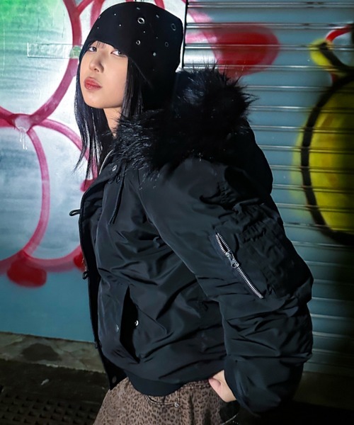 A'GEM/9 × .kom 『A'gem/エージェム』ファー付きN2Bジャケット