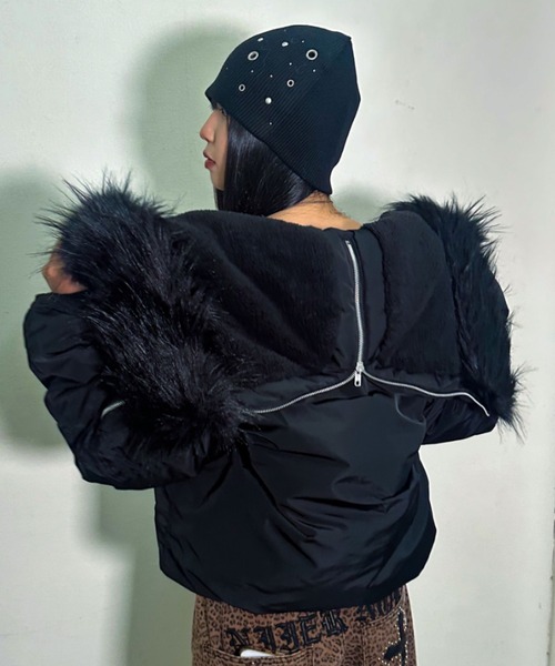 A'GEM/9 × .kom 『A'gem/エージェム』ファー付きN2Bジャケット