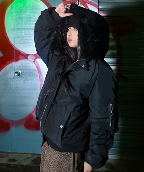 ファー付きブラックn2bジャケット 楽天市場】