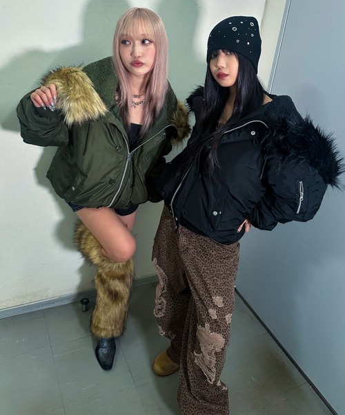 A'GEM/9 × .kom 『A'gem/エージェム』ファー付きN2Bジャケット