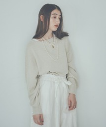 《natural by clip》Cラクーンカラープルオーバー