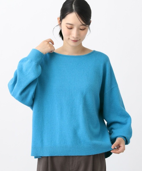 studio CLIP（スタディオクリップ）の「《natural by clip》Cラクーンカラープルオーバー（ニット/セーター・レディース・オートミール/イエロー/ブルー・FREE）」の22枚目の写真