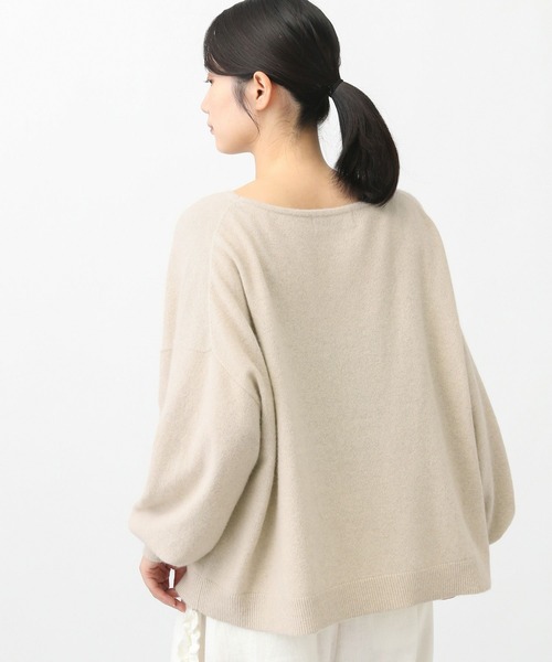 studio CLIP（スタディオクリップ）の「《natural by clip》Cラクーンカラープルオーバー（ニット/セーター・レディース・オートミール/イエロー/ブルー・FREE）」の8枚目の写真