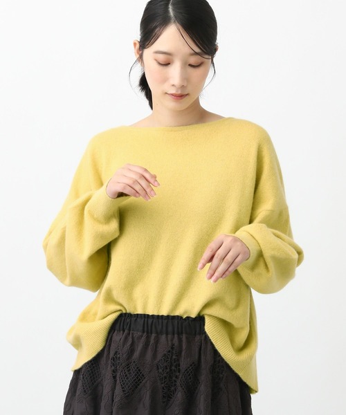 studio CLIP（スタディオクリップ）の「《natural by clip》Cラクーンカラープルオーバー（ニット/セーター・レディース・オートミール/イエロー/ブルー・FREE）」の14枚目の写真